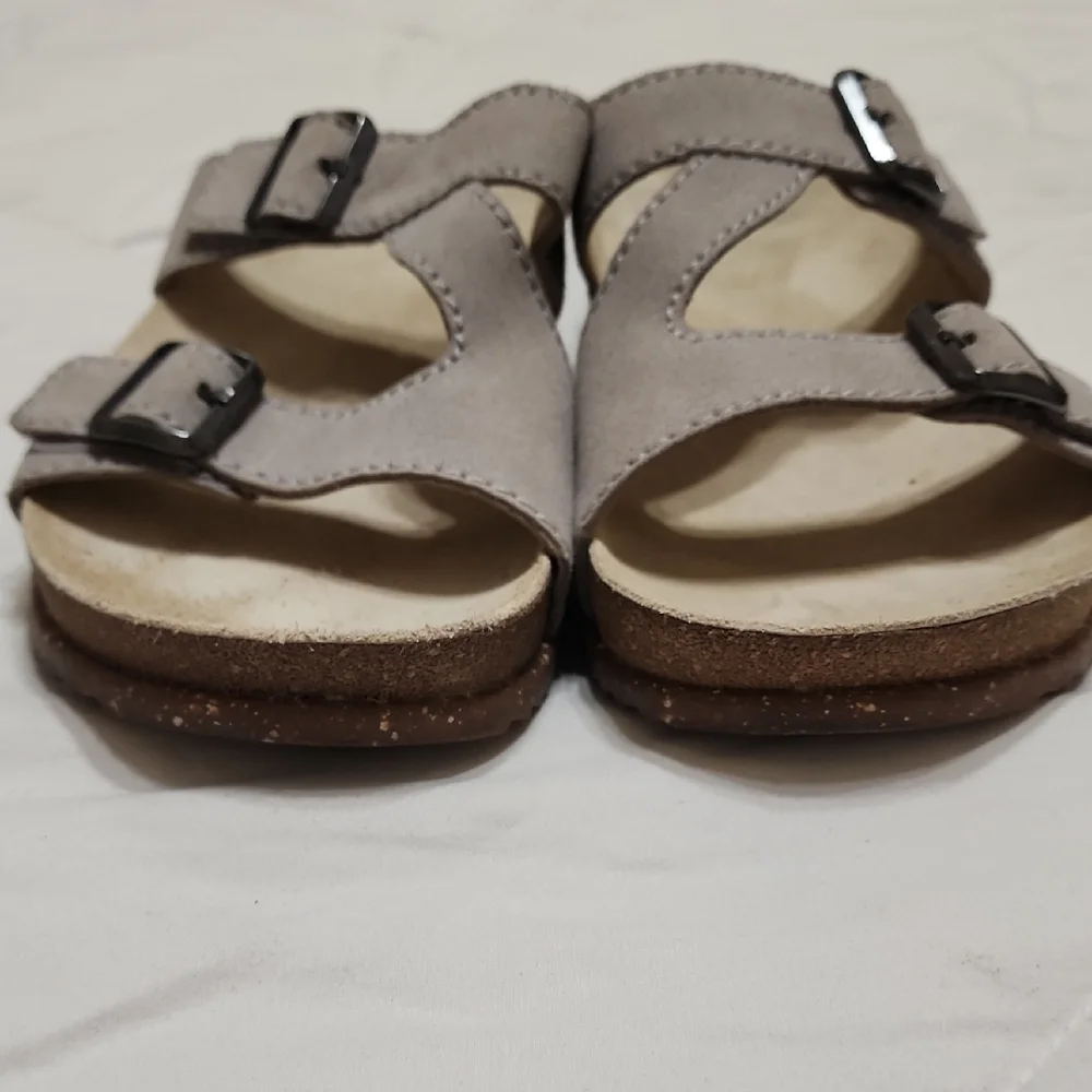 Dansko Taupe and Gray Slip-On Shoes - Picture 7 of 9